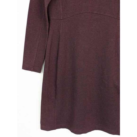 Duluth Trading Co Dress Wearwithall Ponte Knit Long Sleeve Outdoor Purple Size S - Picture 6 of 13